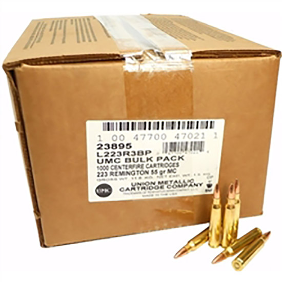 REM UMC 223REM MC FMJ BULK PACK 1000RDS - Ammunition